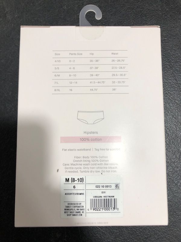 Photo 1 of AUDEN WOMEN'S HIPSTERS 100% COTTON UNDERWEAR. SIZE M 8-10. VARIOUS COLORS. 