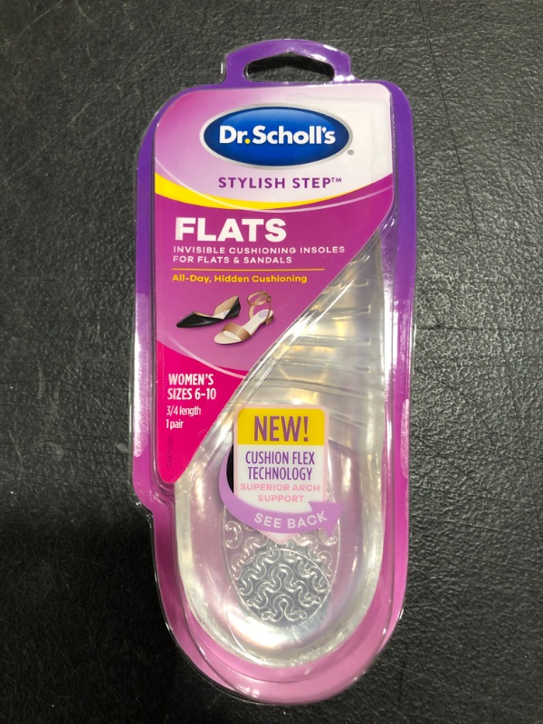 Photo 2 of Dr. Scholl's Stylish Step Clear Gel Cushioning Insoles for Flats - 1 Pair
