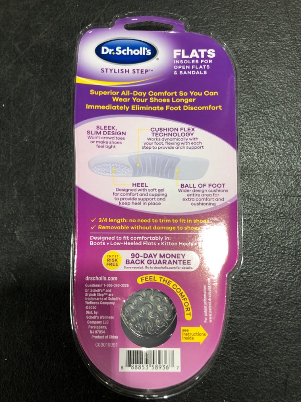 Photo 3 of Dr. Scholl's Stylish Step Clear Gel Cushioning Insoles for Flats - 1 Pair
