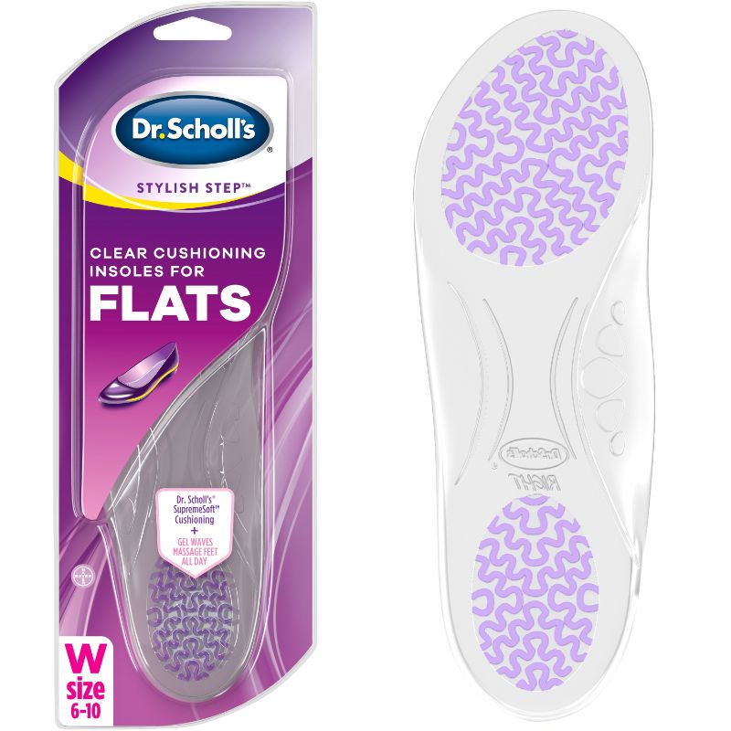 Photo 1 of Dr. Scholl's Stylish Step Clear Gel Cushioning Insoles for Flats - 1 Pair
