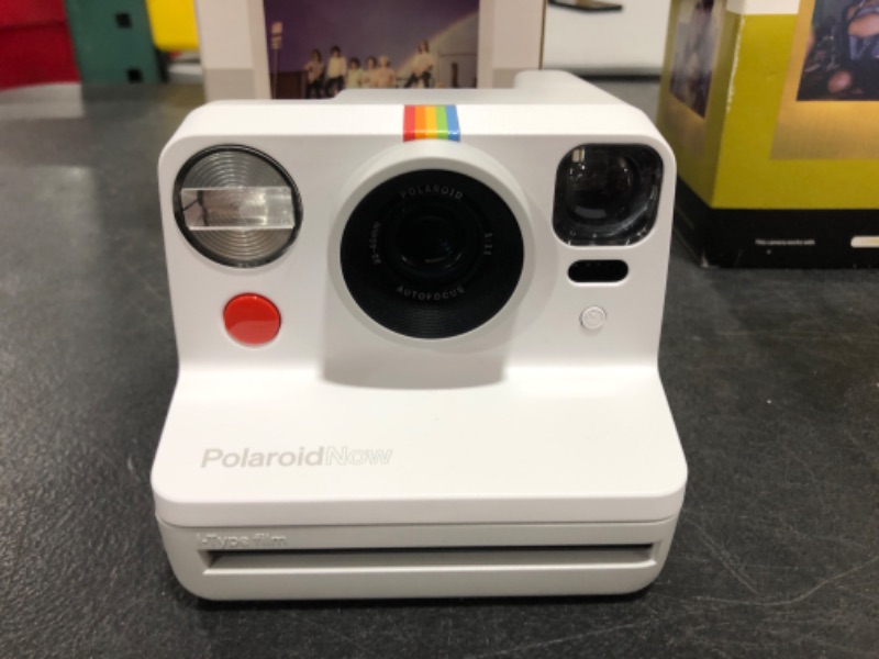 Photo 3 of Polaroid Now Instant Film Camera Bundle ( PRD 006185 ). OPEN BOX. PRIOR USE. MISSIN 1 PACK OF FILM.
