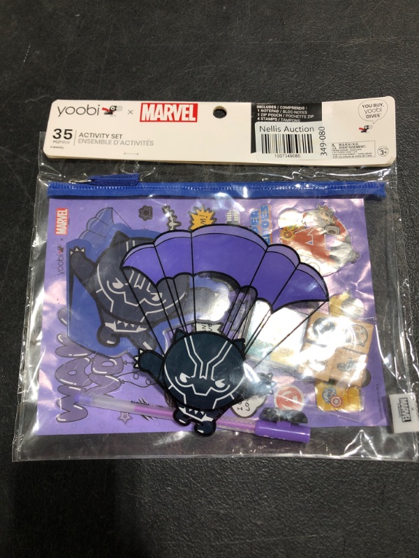 Photo 2 of Marvel Black Panther Yoobi™ 25pc Activities Set Pouch Stationary Kit
