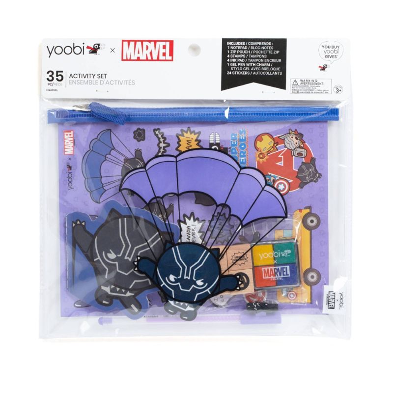 Photo 1 of Marvel Black Panther Yoobi™ 25pc Activities Set Pouch Stationary Kit
