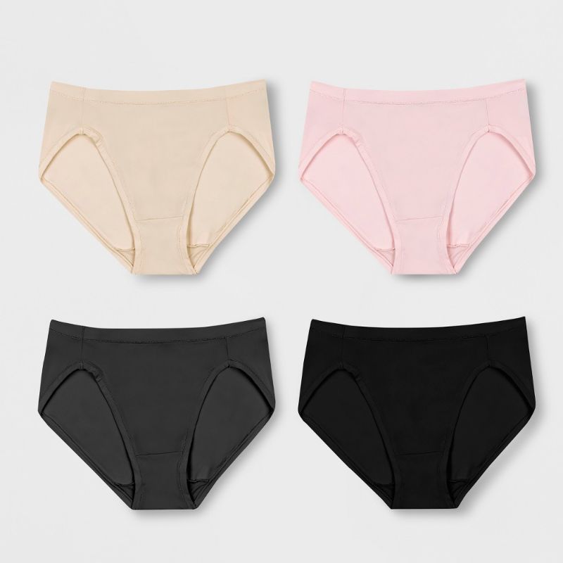 Photo 1 of Hanes Premium Women's 5pk Bikini Underwear Briefs - Colors May Vary. SIZE 8/XL. 
