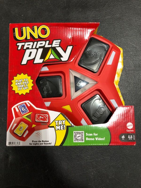 Photo 2 of Mattel UNO® Triple Play Card Game in Multi at Nordstrom
