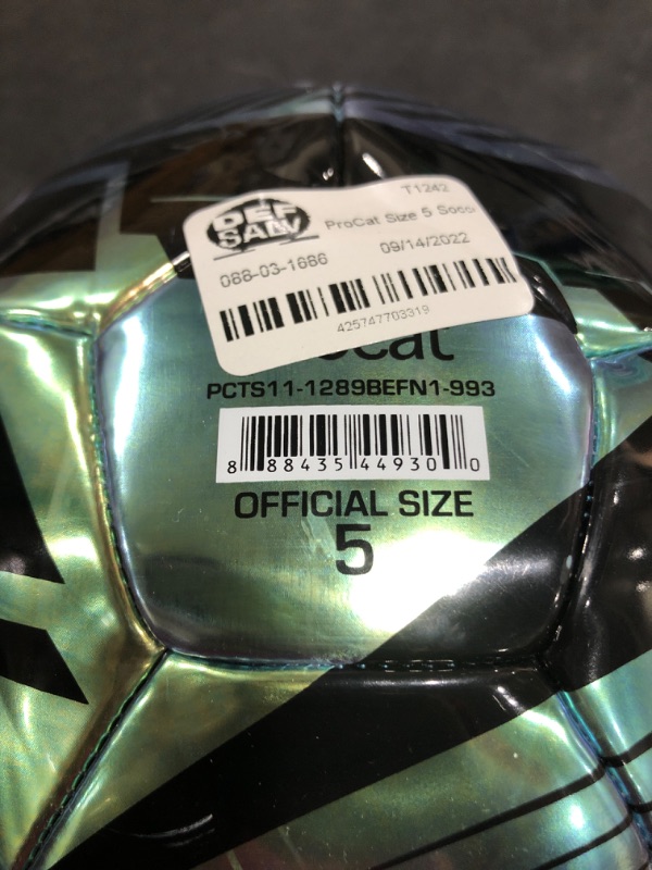 Photo 3 of ProCat Size 5 Soccer Ball - Iridescent
