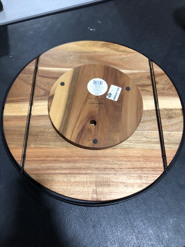 Photo 4 of 18" Lazy Susan - Hearth & Hand with Magnolia, Black Brown
