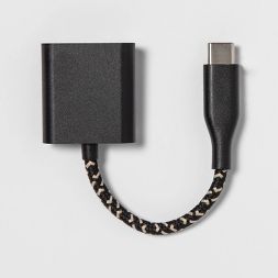 Photo 1 of heyday™ 3.5mm Dongle USB-C - Black/Gold

