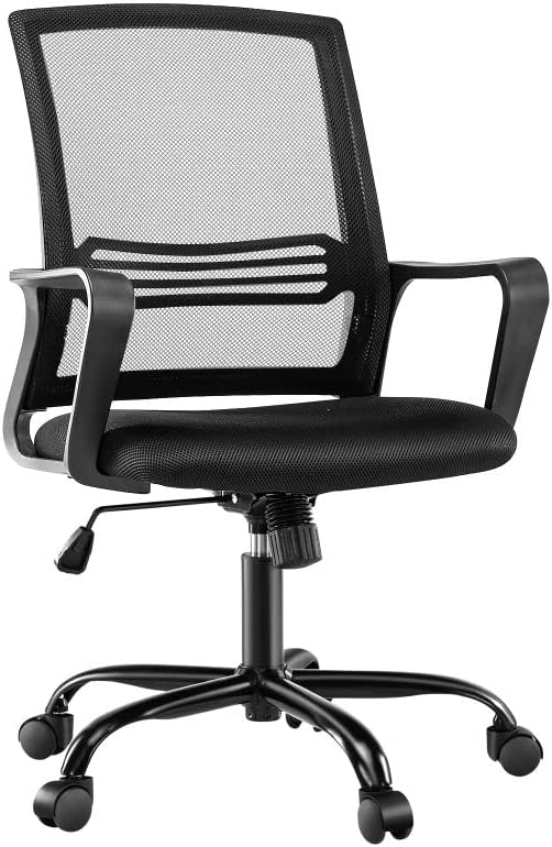 Photo 1 of Office Chair - Ergonomic Executive Mid Back Home Office Desk Chairs, Adjustable Height, Breathable Mesh
