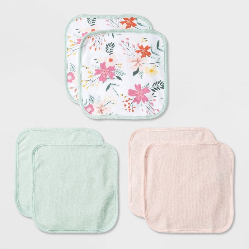 Photo 1 of Baby Girls' 6pk Washcloth Set - Cloud Island 2 PACK
