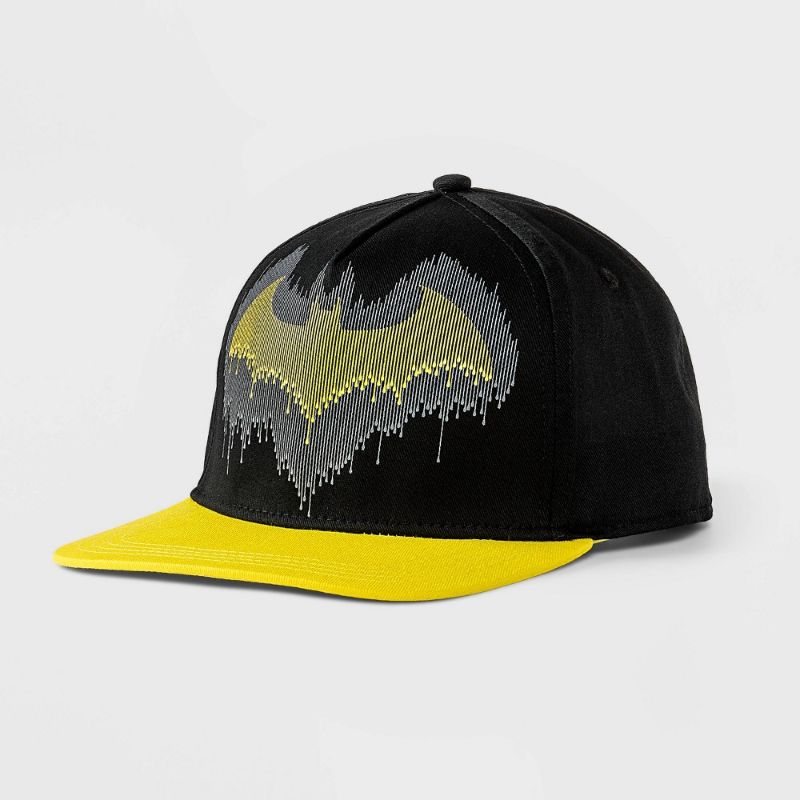 Photo 1 of Boys' Batman Snapback Baseball Hat - Yellow/Black
