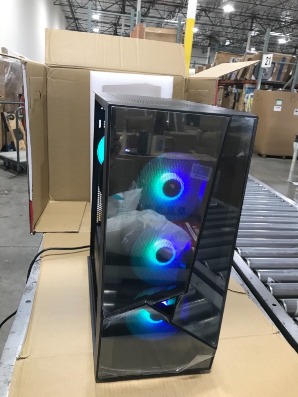 Photo 2 of iBUYPOWER Gaming Desktop PC - (Slate236i, Intel i5 12600KF, 16GB DDR4 3200Memory, GeForce RTX 3060 12GB, 500GB SSD, 1TB HDD, RGB - Windows 11 Home Advanced---------LOCKED UNDER PREVIOUS OWNER GPU LOCKED------PARTS ONLY!!!!