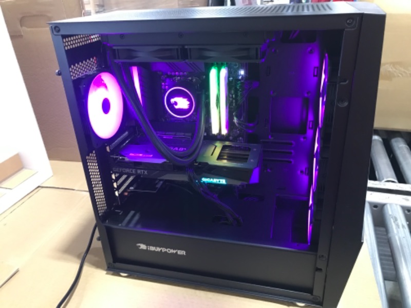 Photo 11 of iBUYPOWER Gaming Desktop PC - (Slate236i, Intel i5 12600KF, 16GB DDR4 3200Memory, GeForce RTX 3060 12GB, 500GB SSD, 1TB HDD, RGB - Windows 11 Home Advanced---------LOCKED UNDER PREVIOUS OWNER GPU LOCKED------PARTS ONLY!!!!