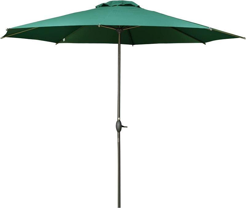 Photo 1 of 
Abba Patio 11ft Patio Umbrella Outdoor Umbrella Patio Market Table Umbrella with Push Button Tilt and Crank for Garden, Lawn, Deck, Backyard& Pool, Dark Green
