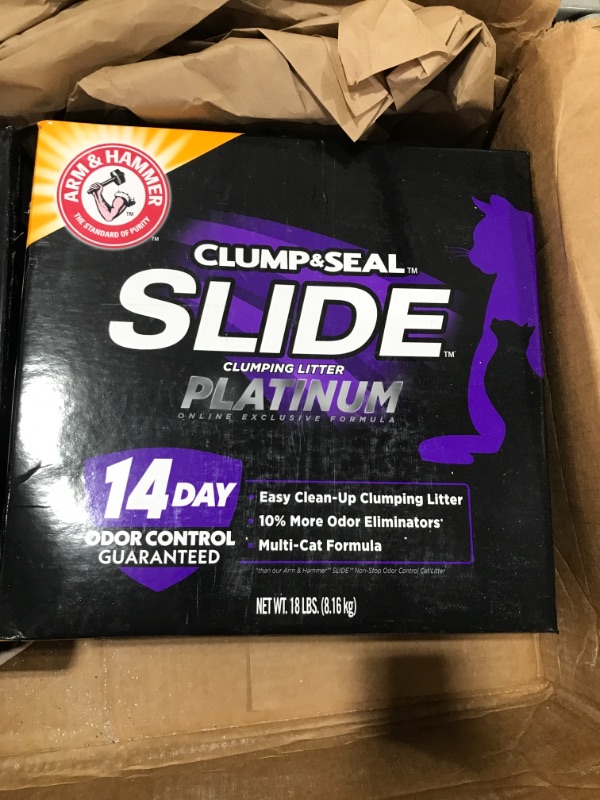 Photo 2 of Arm & Hammer Slide Platinum Multi-Cat Easy Clean-Up Clumping Cat Litter