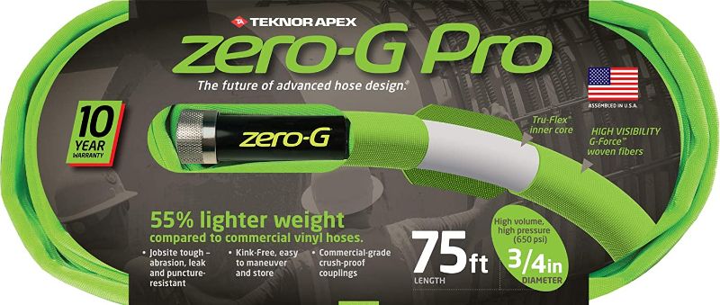 Photo 1 of 3/4" 75' Zero-G PRO 2 Pack, Lightweight, Commercial and Residential, Heavy Duty Garden Hose
