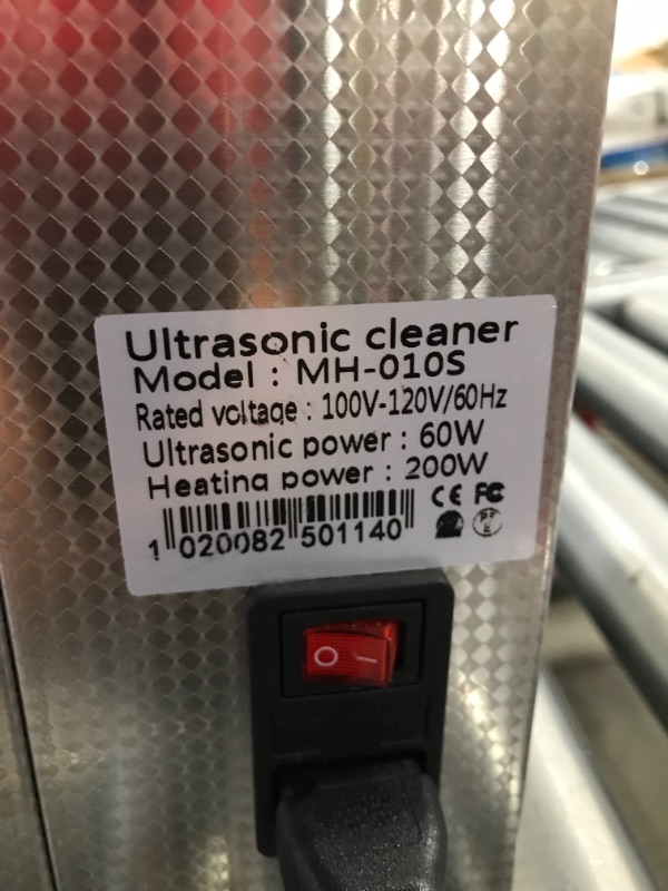 Photo 5 of 10L Ultrasonic Cleaner with Digital Timer and Heater for Cleaning MH-10S