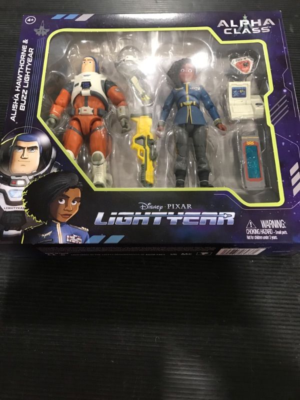 Photo 2 of Disney / Pixar Alpha Class Alisha Hawthorne & Buzz Lightyear Action Figure 2-Pack