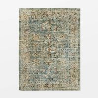 Photo 1 of  Distressed Persian Rug Green - Threshold™ designed by Studio McGee