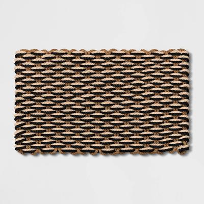 Photo 1 of 1'6x2'6 Rope Braided Basket Weave Doormat - Threshold