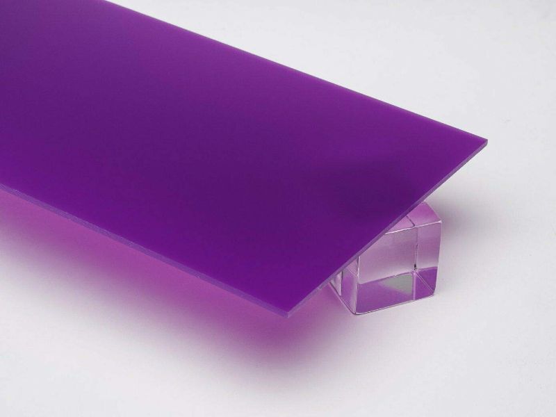 Photo 1 of 1/8" (3mm) Purple Violet 12"x12" Translucent Acrylic Plexiglass 0.118" Thick Sheet Nominal Size AZM