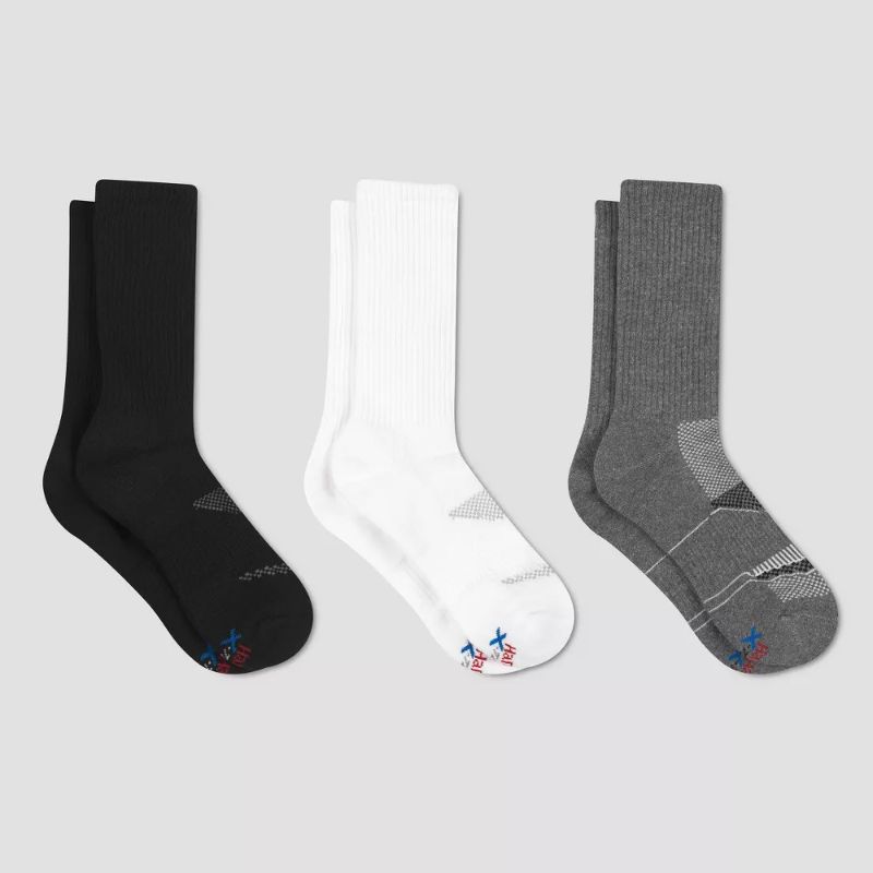 Photo 1 of [Size 6-12] Men's Hanes Premium Performance Power Cool Crew Socks 3pk