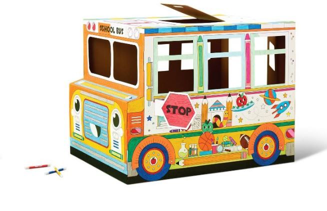 Photo 2 of Color-Your-Own School Bus Kit - Mondo Llama™

