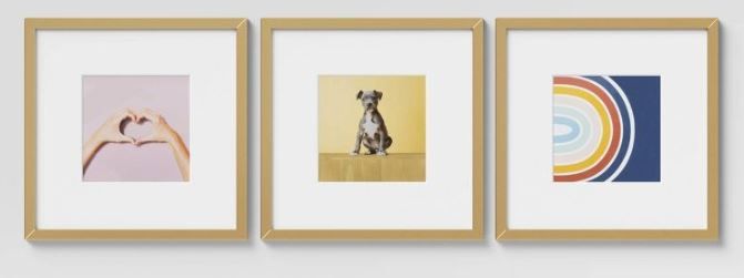 Photo 1 of (Set of 3) 14.5" x 14.5" Matted to 8" x 8" Gallery Frames - Room Essentials™

