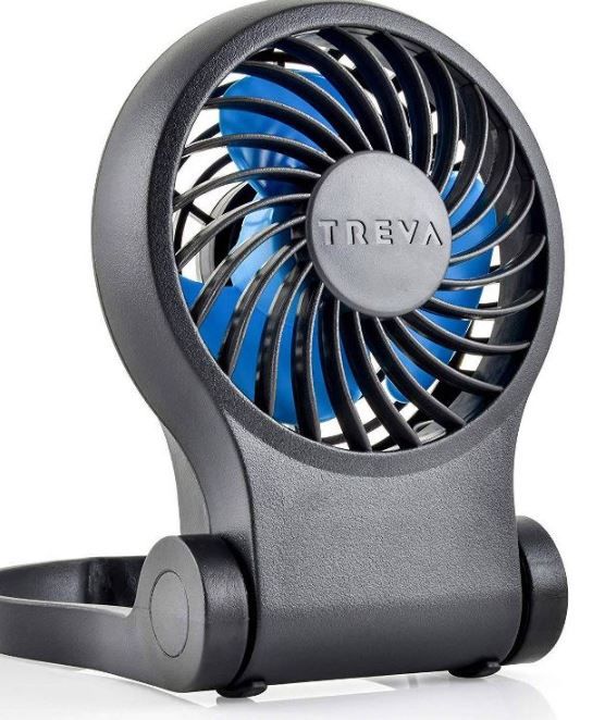 Photo 1 of TREVA 3.5" Battery/USB Fan with AC Adapter - Gray

