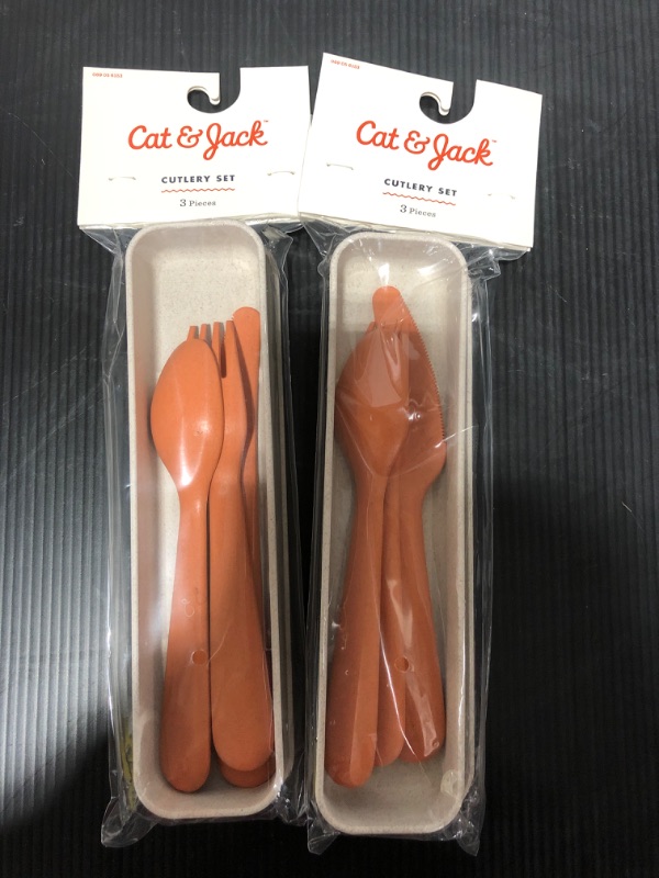 Photo 2 of [2 Pack] Flatware Set - Cat & Jack™ Orange