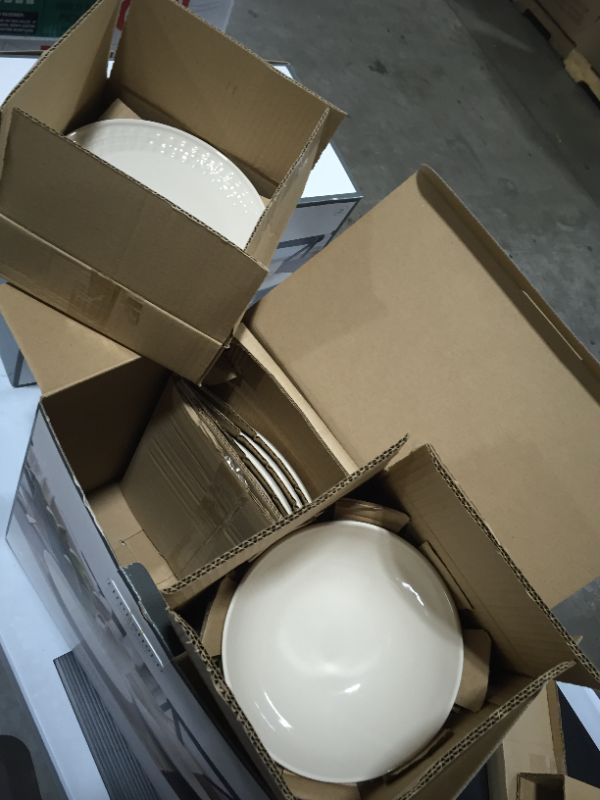 Photo 2 of 16pc Stoneware Fairlee Dinnerware Set White - Threshold
