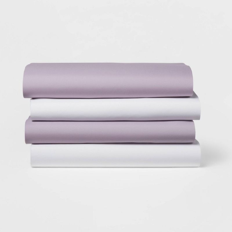 Photo 1 of 4pk Solid Microfiber Fitted Sheet - Room Essentials™
TWIN/TWIN XL