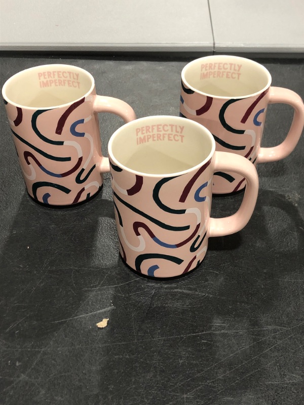 Photo 2 of 16oz Stoneware Geo Mug - Room Essentials™ (x3)