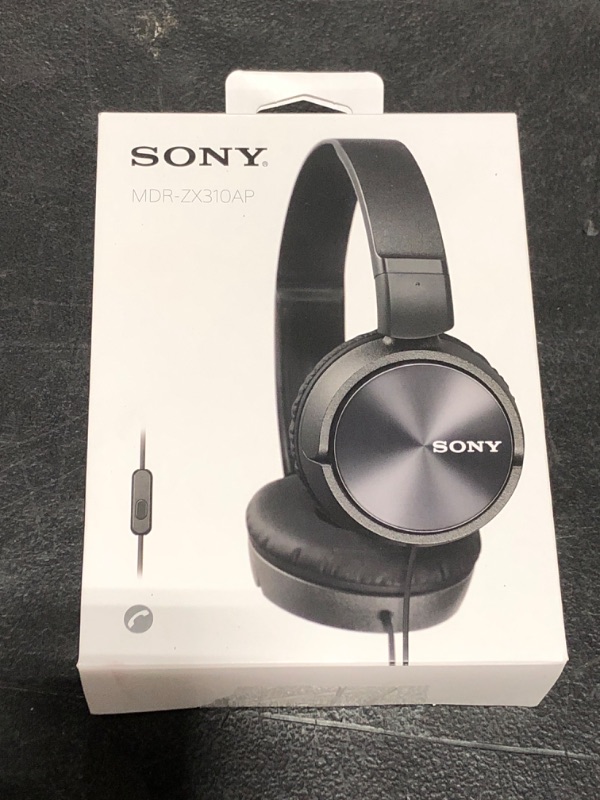 Photo 2 of Sony MDR-ZX310AP ZX Series Stereo Headset (Black)