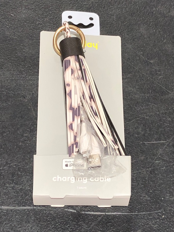 Photo 2 of heyday™ 12" Lightning to USB-A Tassel Keychain Cable