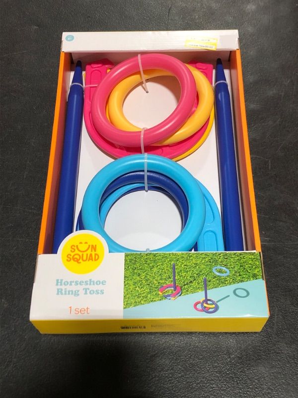 Photo 1 of 10pc Ring Toss & Horseshoe Play Set - Sun Squad