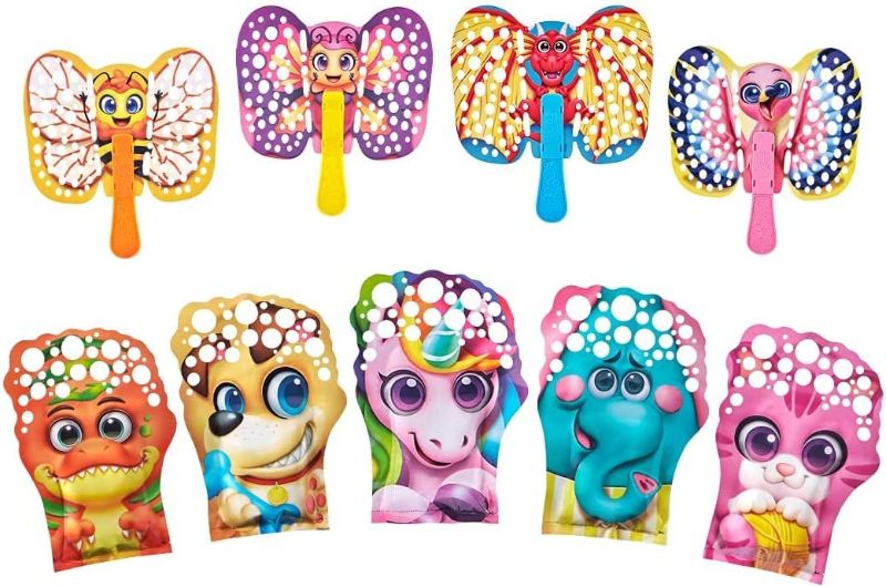 Photo 1 of Bubble Wow Family Party Pack - 5 Pack Glove-a-Bubbles + 5 Pack Wing-A-Bubbles