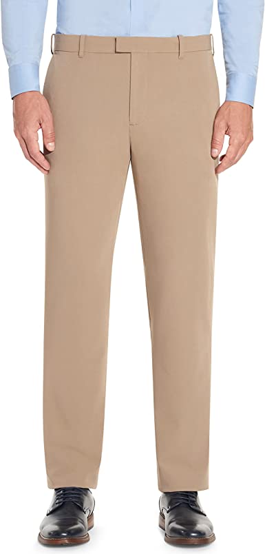 van heusen men's flex flat front straight fit pant