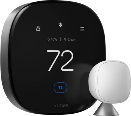 Photo 1 of Smart Thermostat Premium with Voice Control and Smart Sensor, Black
