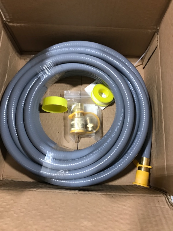 Photo 2 of 36 Feet 1/2-Inch Natural Gas Hose with Quick Connect Fitting for BBQ, Grill, Pizza Oven, Patio Heater and More NG Appliance, Propane to Natural Gas Conversion Kit - CSA Certified