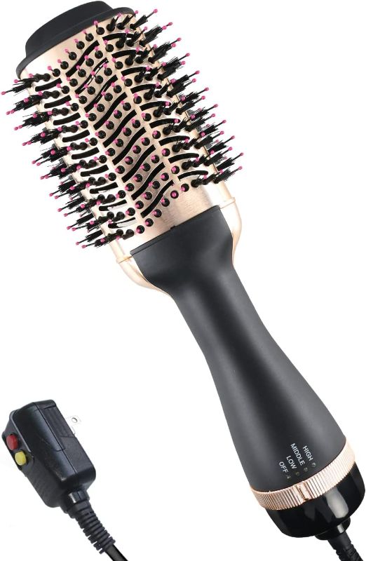 Photo 1 of Hair Dryer Brush and Hot Air Brush, One Step Blow Dryer,Straightener,Volumizer,Hair Styler 4 in One,Suitable for All Hair Types
