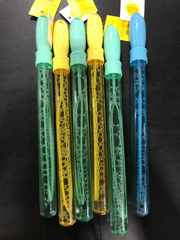 Photo 2 of 6pk 4oz Bubble Wands - Sun Squad