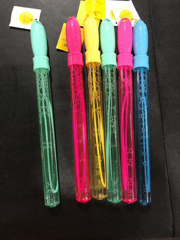 Photo 1 of 6pk 4oz Bubble Wands - Sun Squad