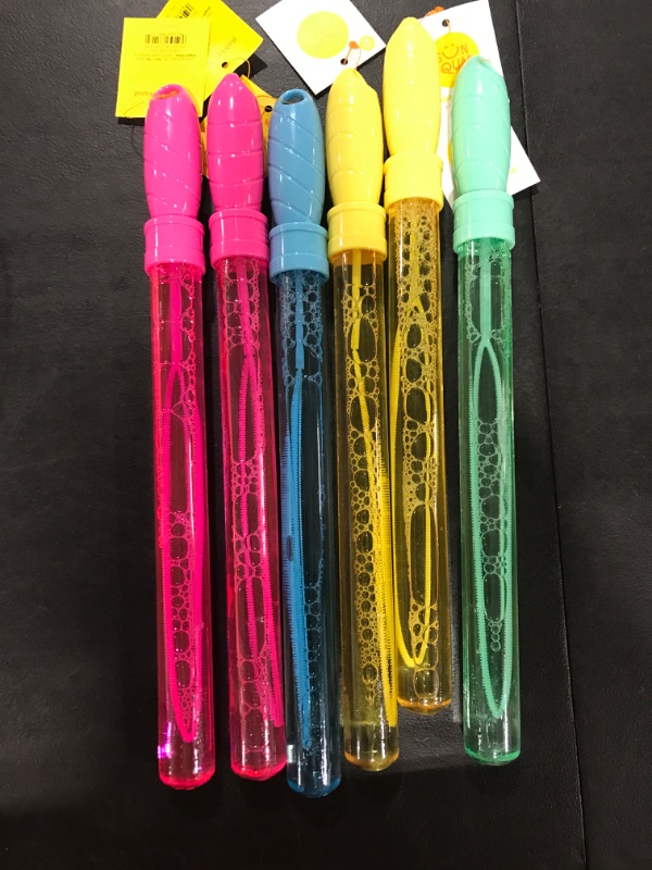 Photo 2 of 6pk 4oz Bubble Wands - Sun Squad