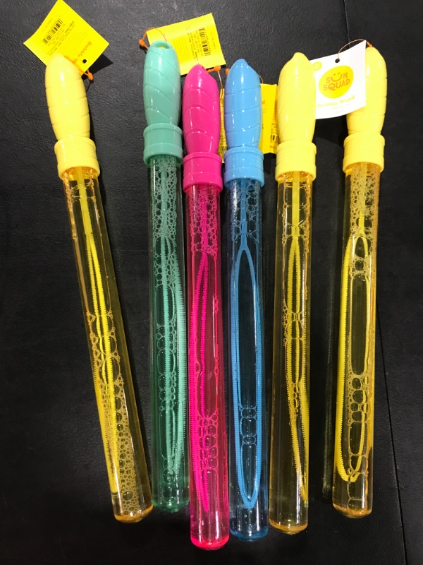 Photo 2 of 6pk 4oz Bubble Wands - Sun Squad