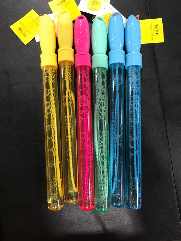 Photo 2 of 6pk 4oz Bubble Wands - Sun Squad