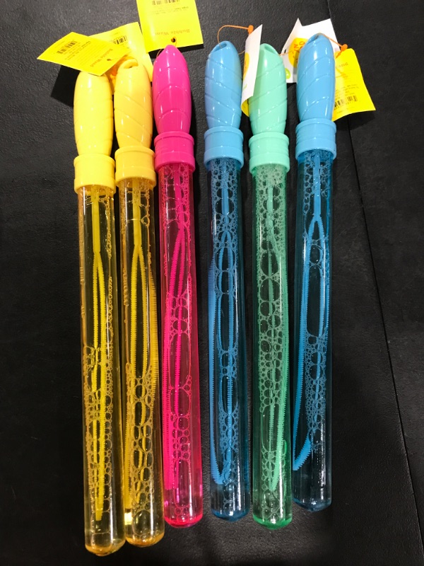 Photo 2 of 6pk 4oz Bubble Wands - Sun Squad