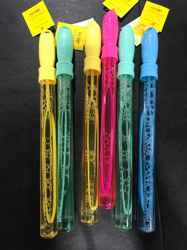 Photo 2 of 6pk 4oz Bubble Wands - Sun Squad