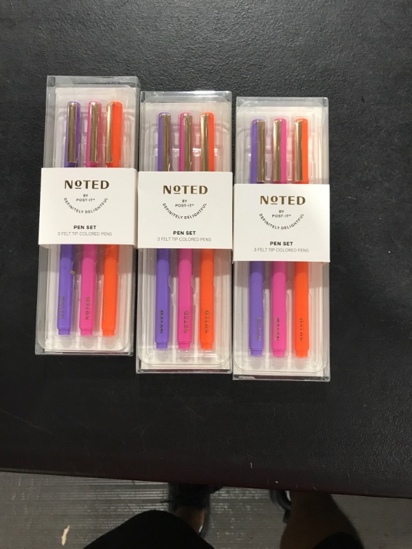 Photo 1 of COLORED PEN SETS 3-SETS