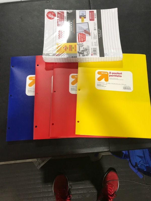 Photo 1 of 4 FOLDERS AND 1 PACK OF FILLER PAPER